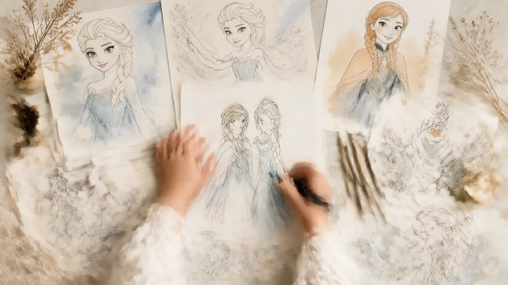Coloriage Reine des Neiges à imprimer PDF : 12 dessins pour un atelier créatif