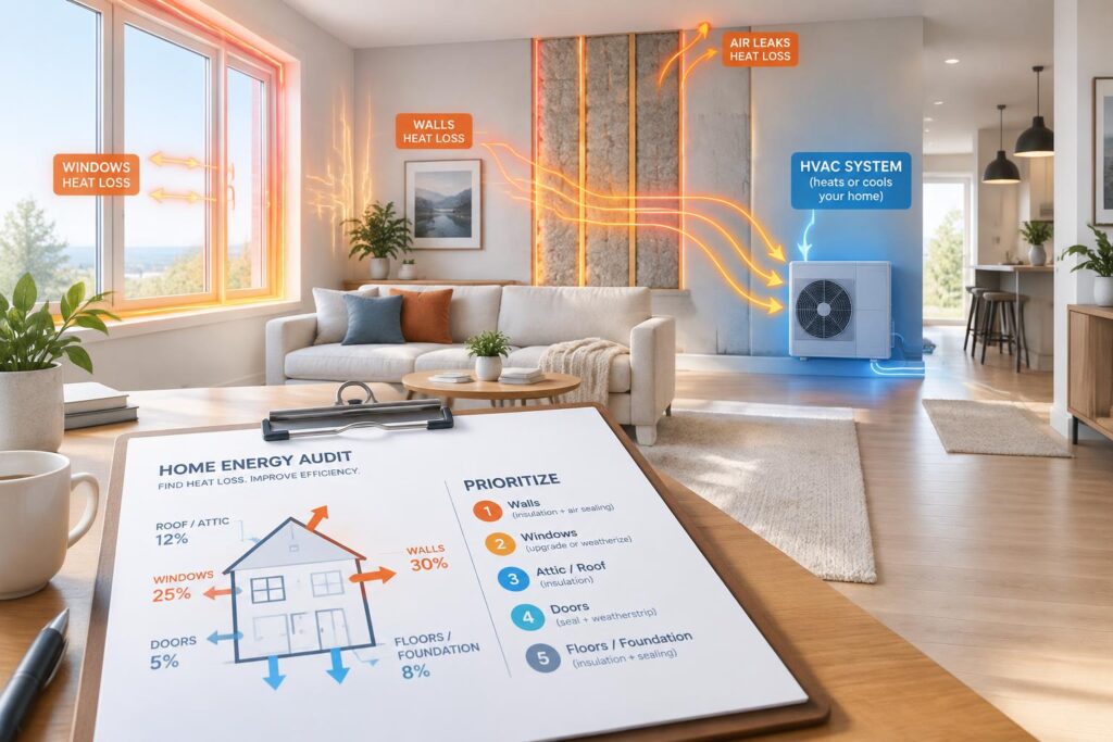 Optimiser la performance énergétique d’une maison : l’ordre des travaux pour éviter un chauffage surdimensionné