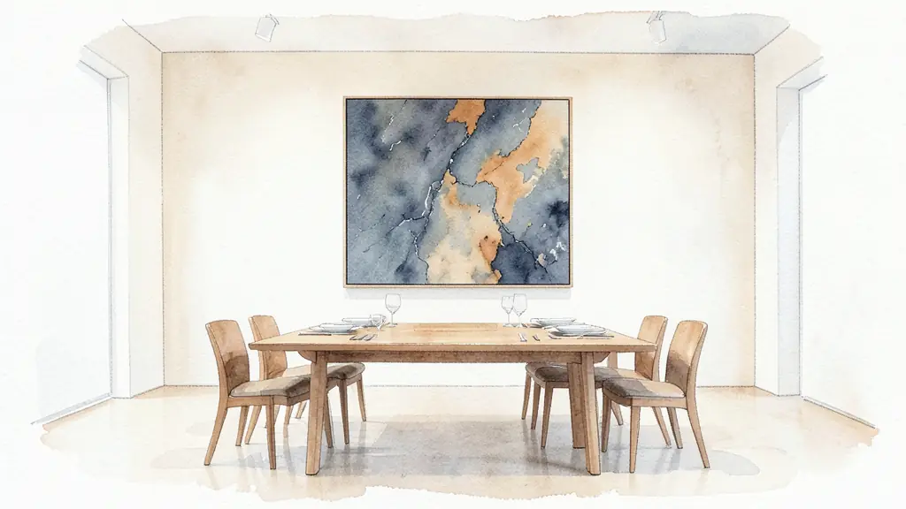 Tableau salle à manger : comment choisir le style, le format et réussir son intégration
